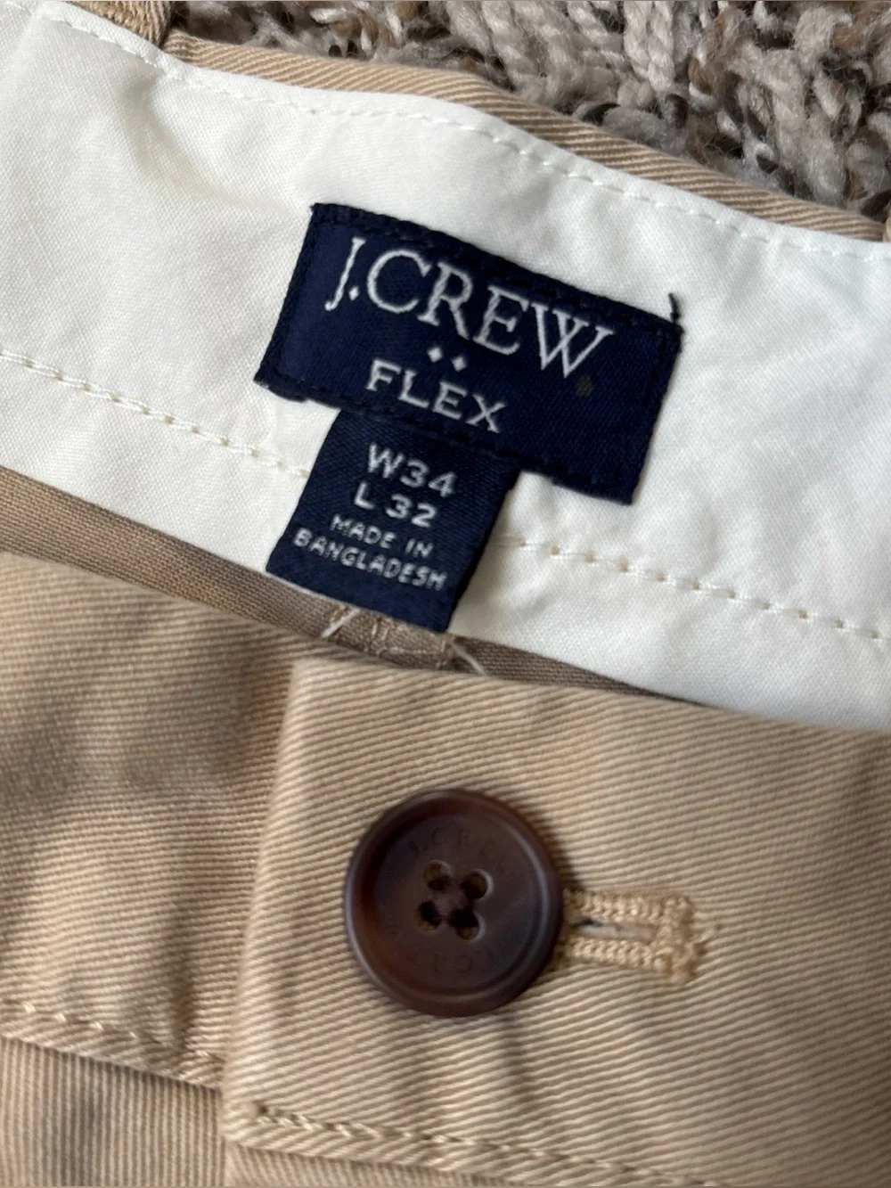 J. Crew Men’s Chino Pants in Light Khaki